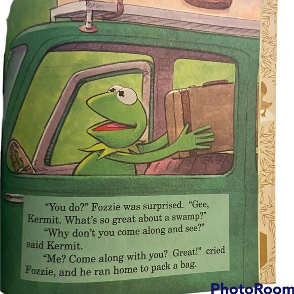 Little Golden Book Kermit Save The Swamp Jim Henson Muppet 1992 Hardcover - Picture 7 of 11